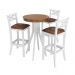 Conjunto Mesa Bistrô com 3 Banquetas Valência Branco