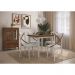 Conjunto Sala de Jantar e Cozinha Com 4 Cadeiras X Madeira Maciça Branco