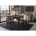Conjunto Sala de Jantar e Cozinha Com 4 Cadeiras X Madeira Maciça Preto