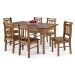 Conjunto Sala de Jantar e Cozinha Com 6 Cadeiras Madeira Maciça Mel