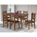 Conjunto Sala de Jantar e Cozinha Com 6 Cadeiras Madeira Maciça Mel