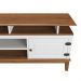 Rack de Madeira Maciça com 2P Base Elevada Branco