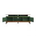 Rack de Madeira Maciça com 2P Base Elevada Verde