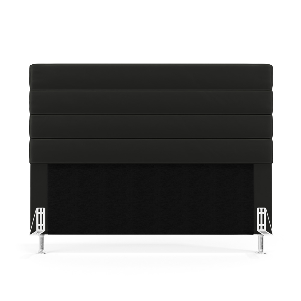 Cabeceira Atlas 140 para Cama de Casal N-022 Veludo Chumbo Aradecor