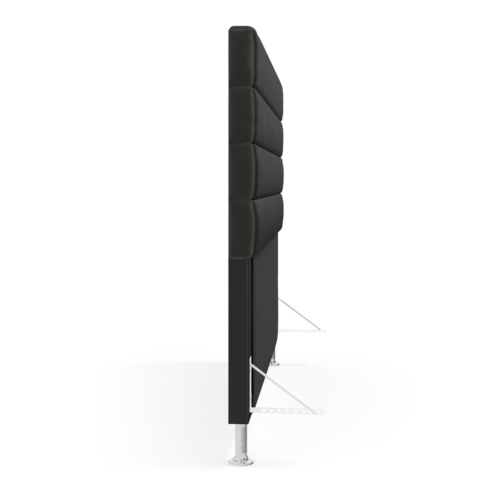 Cabeceira Atlas 140 para Cama de Casal N-022 Veludo Chumbo Aradecor
