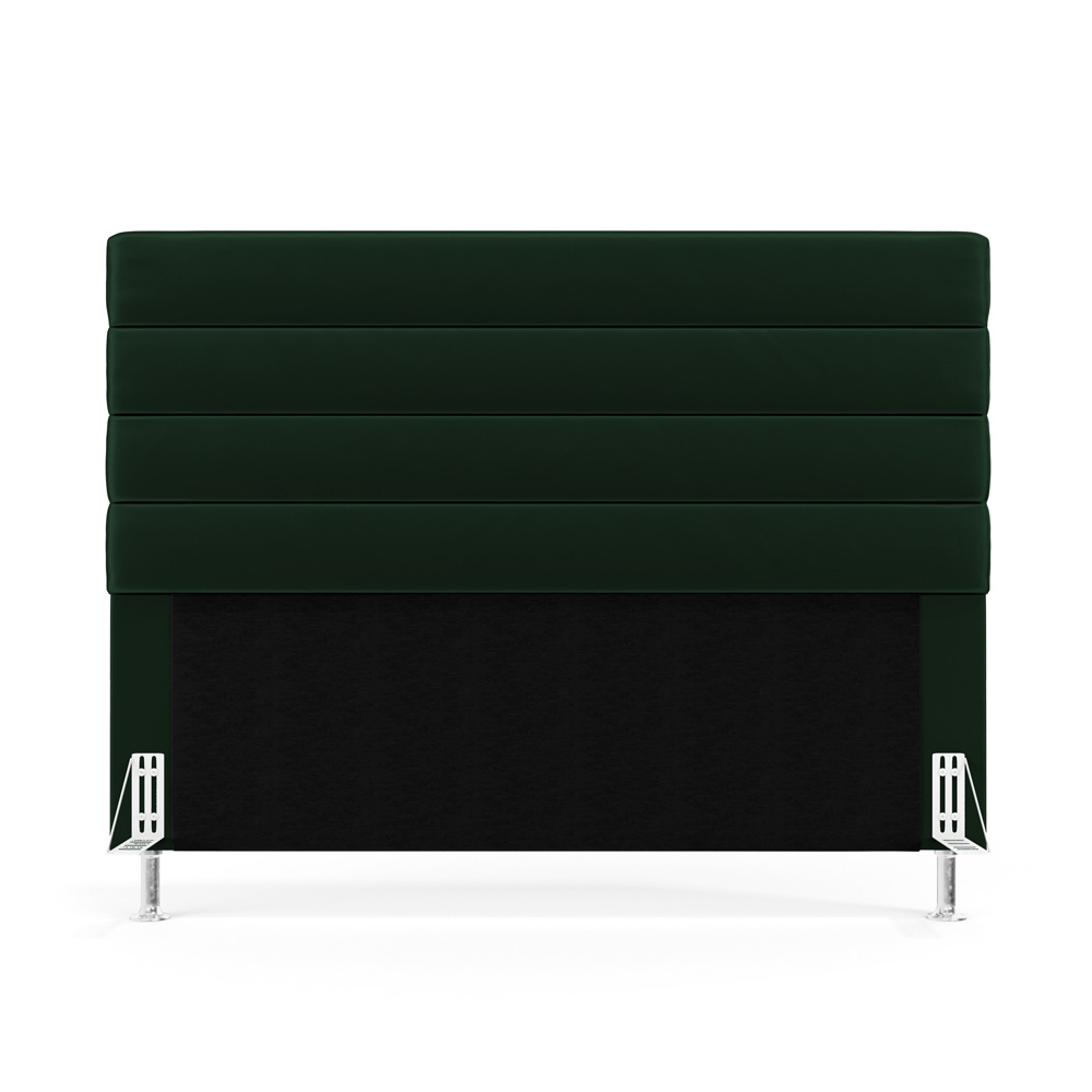 Cabeceira Atlas 140 para Cama de Casal N-026 Veludo Verde Aradecor