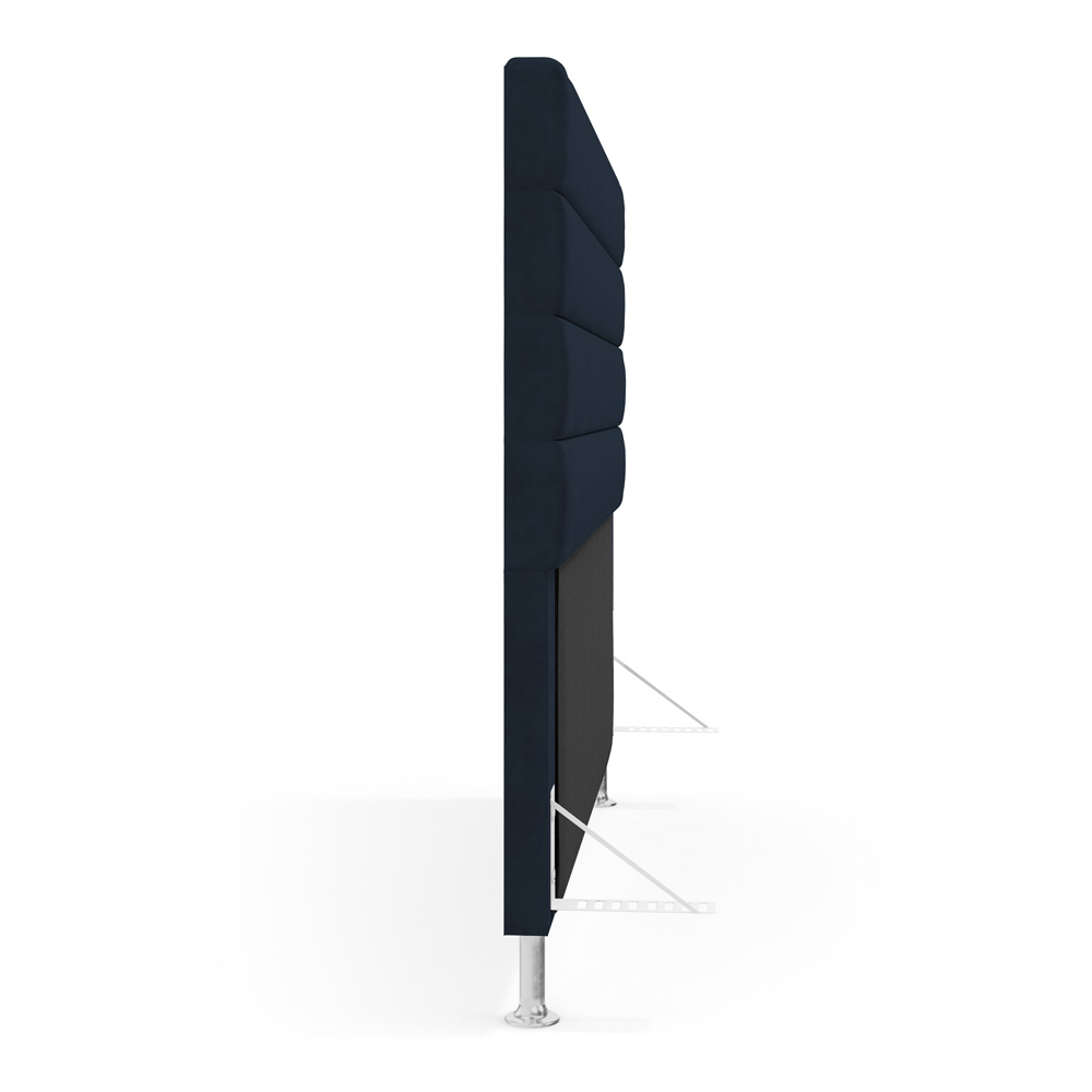 Cabeceira Atlas 140 para Cama de Casal Z-007 Sued Azul Marinho Aradecor