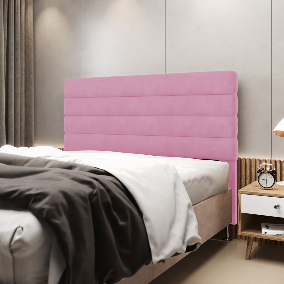 Cabeceira Atlas 140 para Cama de Casal Z-009 Sued Rosê Aradecor