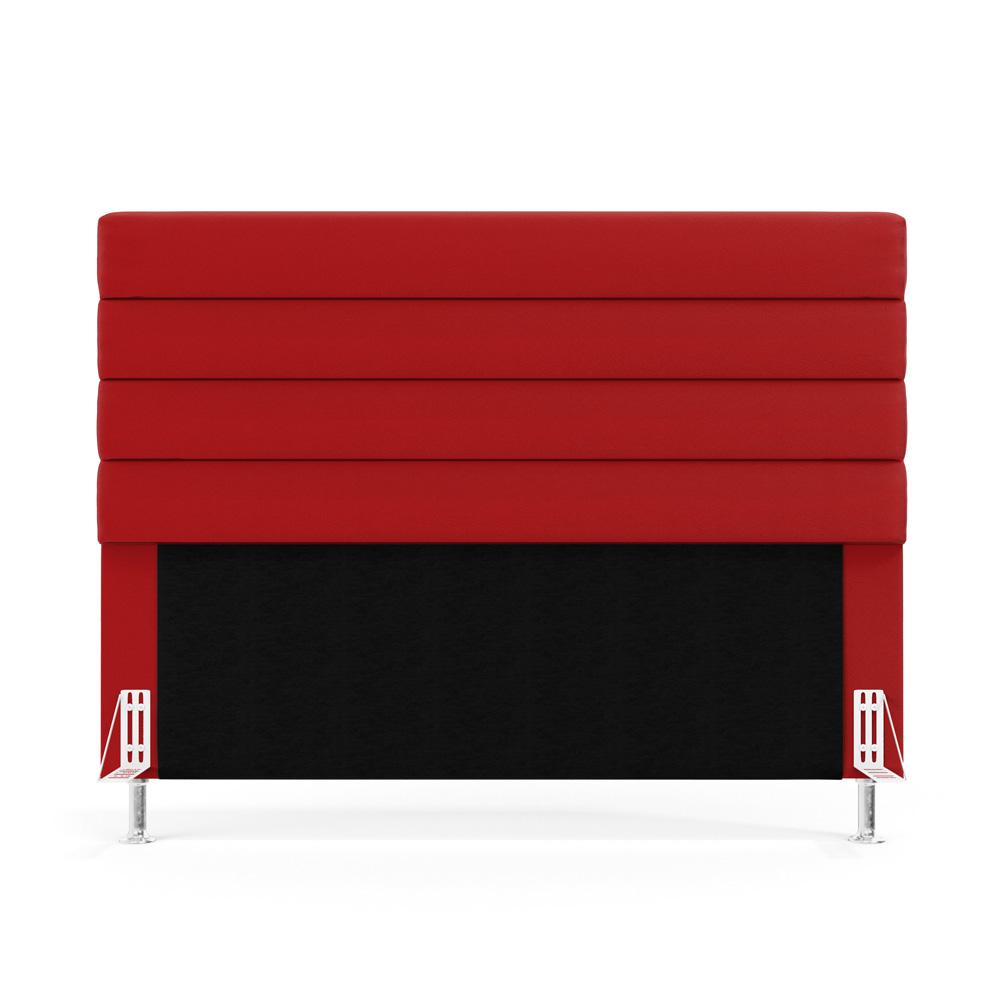 Cabeceira Atlas 160 para Cama Queen A-020 Couro Vermelho Aradecor