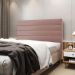 Cabeceira Atlas 160 para Cama Queen N-031 Veludo Rosê Claro Aradecor