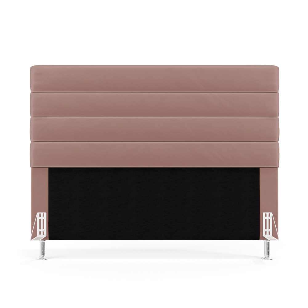 Cabeceira Atlas 160 para Cama Queen N-031 Veludo Rosê Claro Aradecor