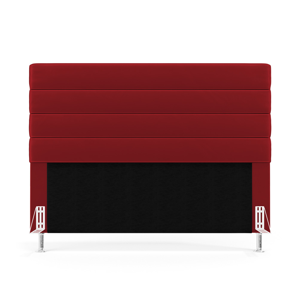 Cabeceira Atlas 160 para Cama Queen N-033 Veludo Vermelho Aradecor