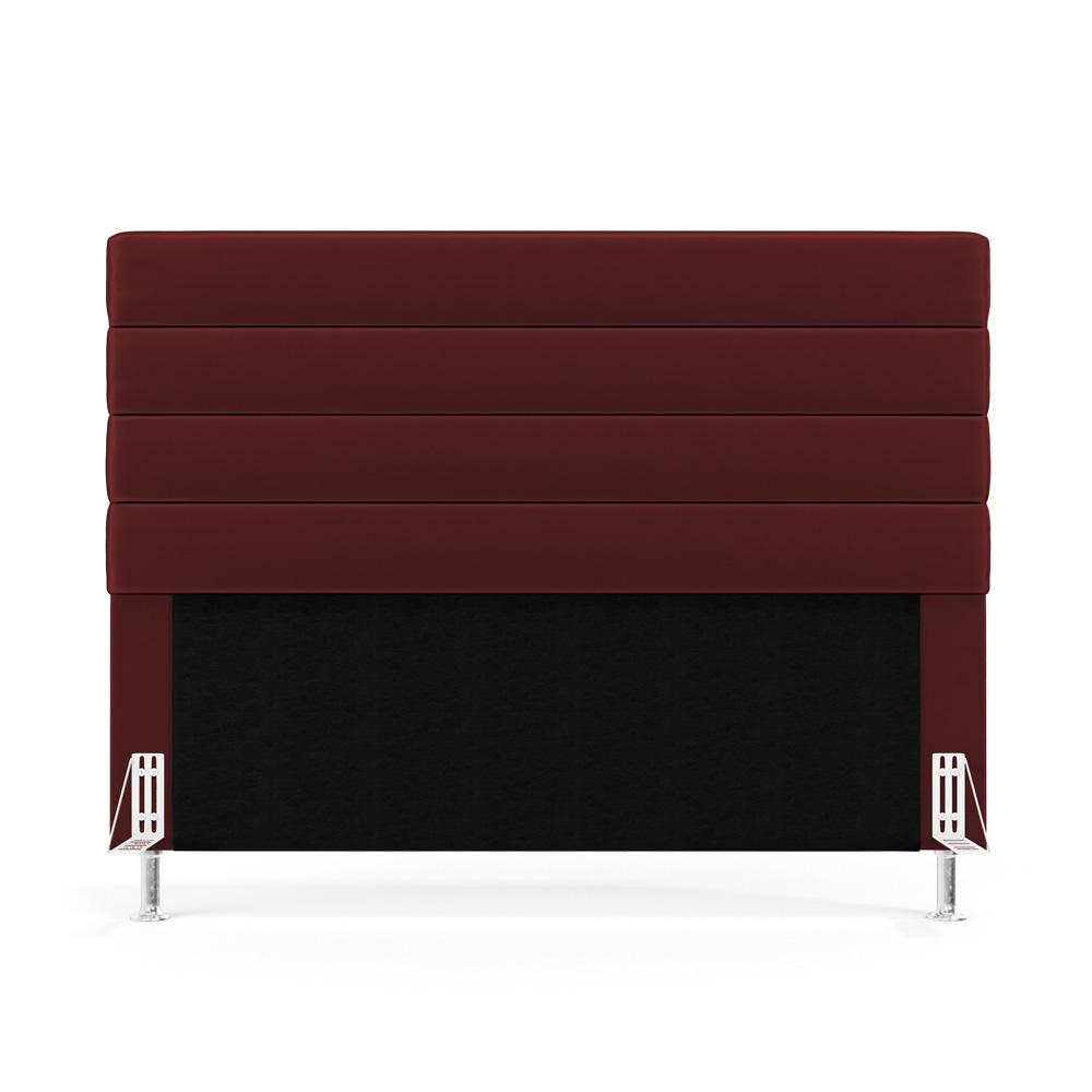 Cabeceira Atlas 160 para Cama Queen N-034 Veludo Bordô Aradecor