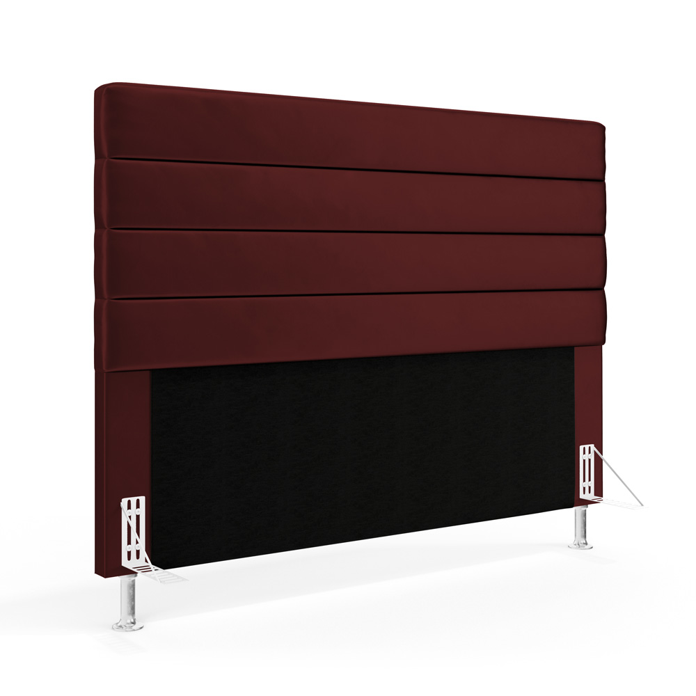 Cabeceira Atlas 160 para Cama Queen N-034 Veludo Bordô Aradecor