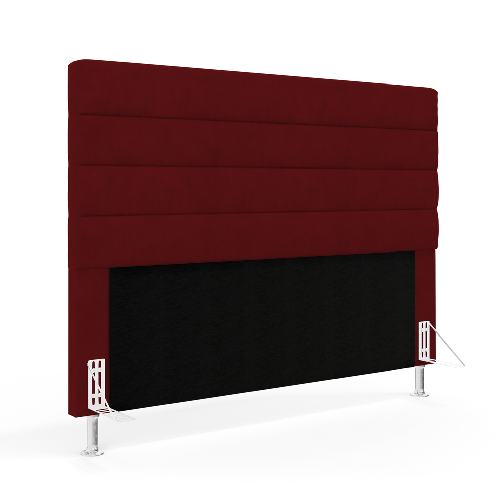 Cabeceira Atlas 160 para Cama Queen Z-001 Sued Vermelho Aradecor