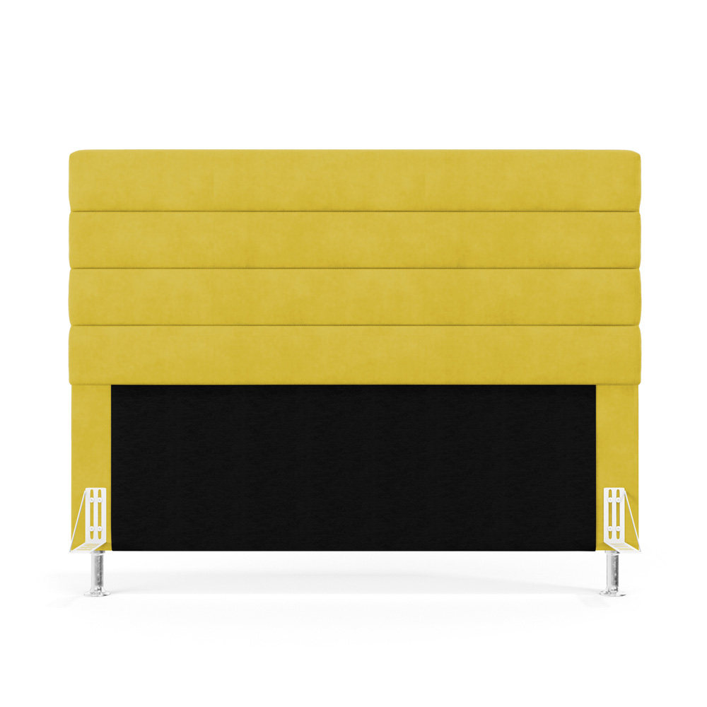 Cabeceira Atlas 160 para Cama Queen Z-004 Sued Amarelo Aradecor