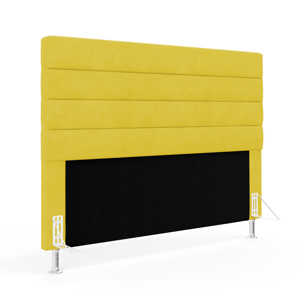 Cabeceira Atlas 160 para Cama Queen Z-004 Sued Amarelo Aradecor