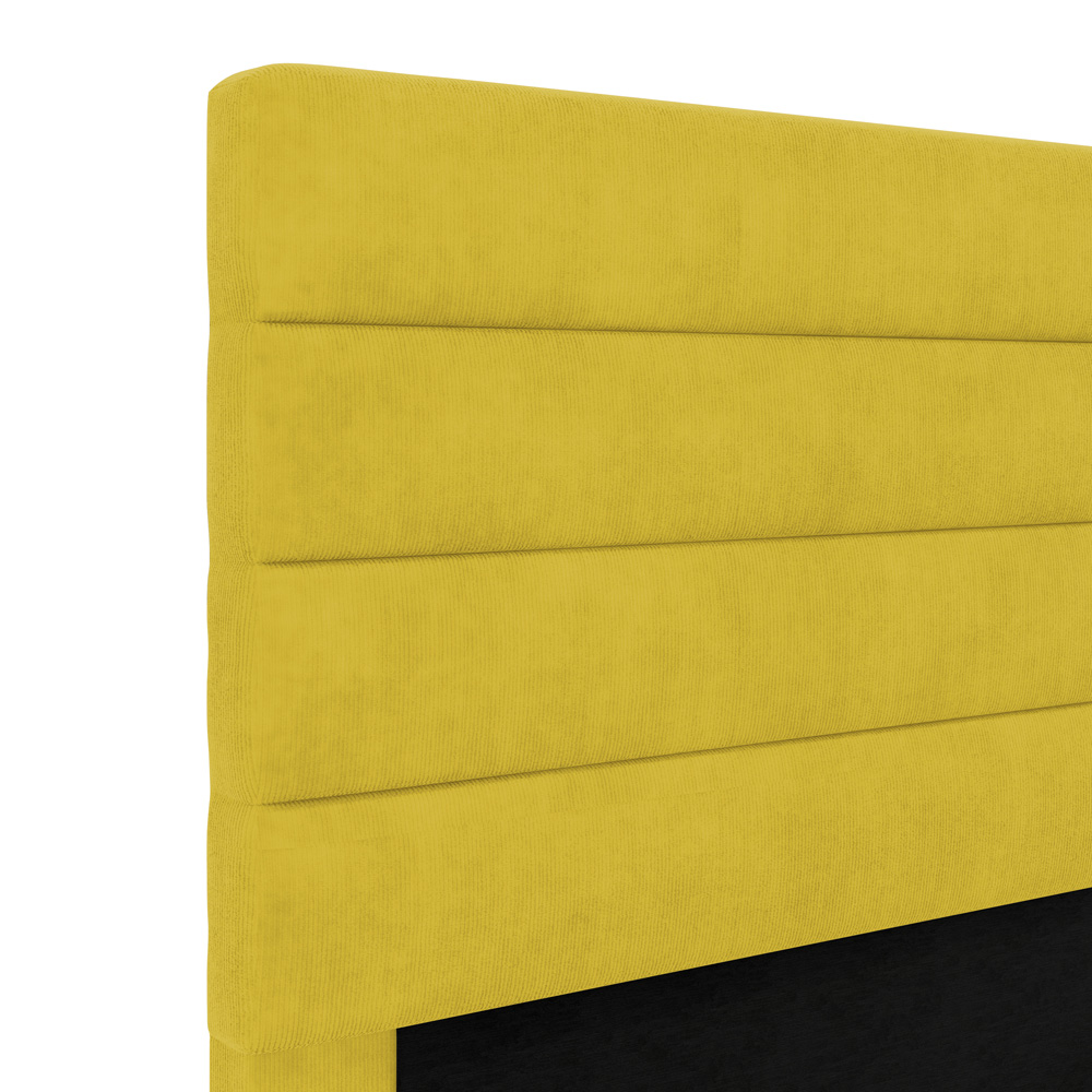 Cabeceira Atlas 160 para Cama Queen Z-004 Sued Amarelo Aradecor