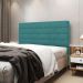 Cabeceira Atlas 160 para Cama Queen Z-016 Sued Azul Turquesa Aradecor