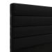 Cabeceira Atlas 195 para Cama King A-012 Couro Preto Aradecor