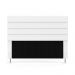 Cabeceira Atlas 195 para Cama King A-013 Couro Branco Aradecor