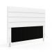 Cabeceira Atlas 195 para Cama King A-013 Couro Branco Aradecor