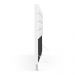Cabeceira Atlas 195 para Cama King A-013 Couro Branco Aradecor