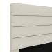 Cabeceira Atlas 195 para Cama King A-017 Couro Bege Aradecor