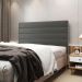 Cabeceira Atlas 195 para Cama King N-023 Veludo Cinza Claro Aradecor