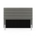 Cabeceira Atlas 195 para Cama King N-023 Veludo Cinza Claro Aradecor