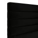 Cabeceira Atlas 195 para Cama King N-024 Veludo Preto Aradecor