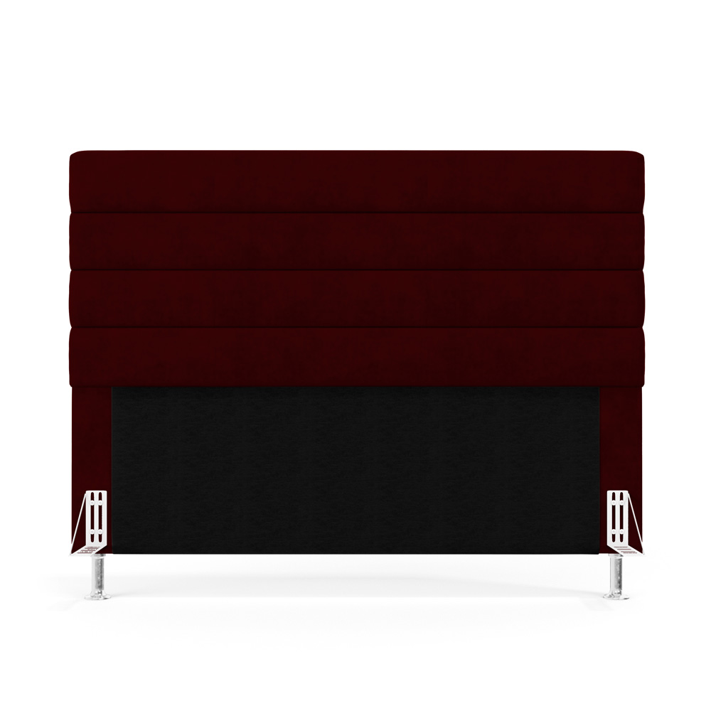 Cabeceira Atlas 195 para Cama King Z-002 Sued Bordô Aradecor
