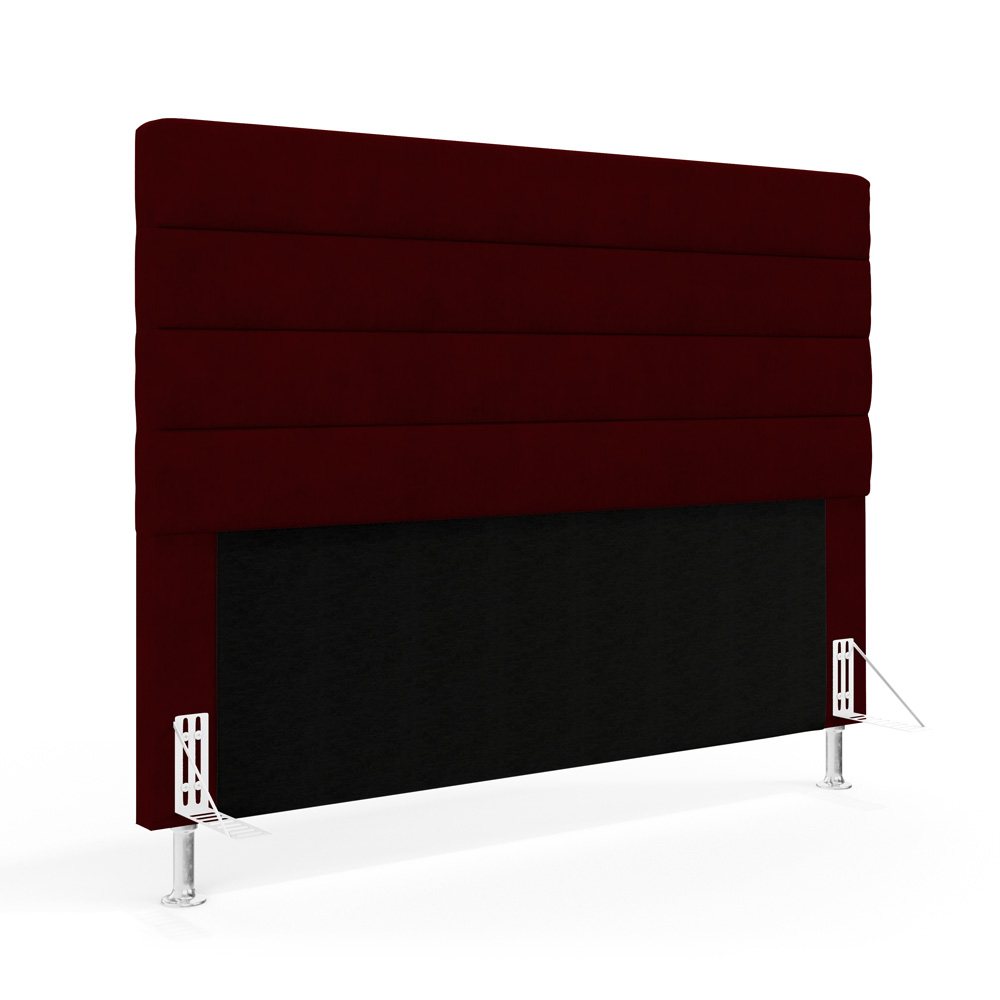 Cabeceira Atlas 195 para Cama King Z-002 Sued Bordô Aradecor