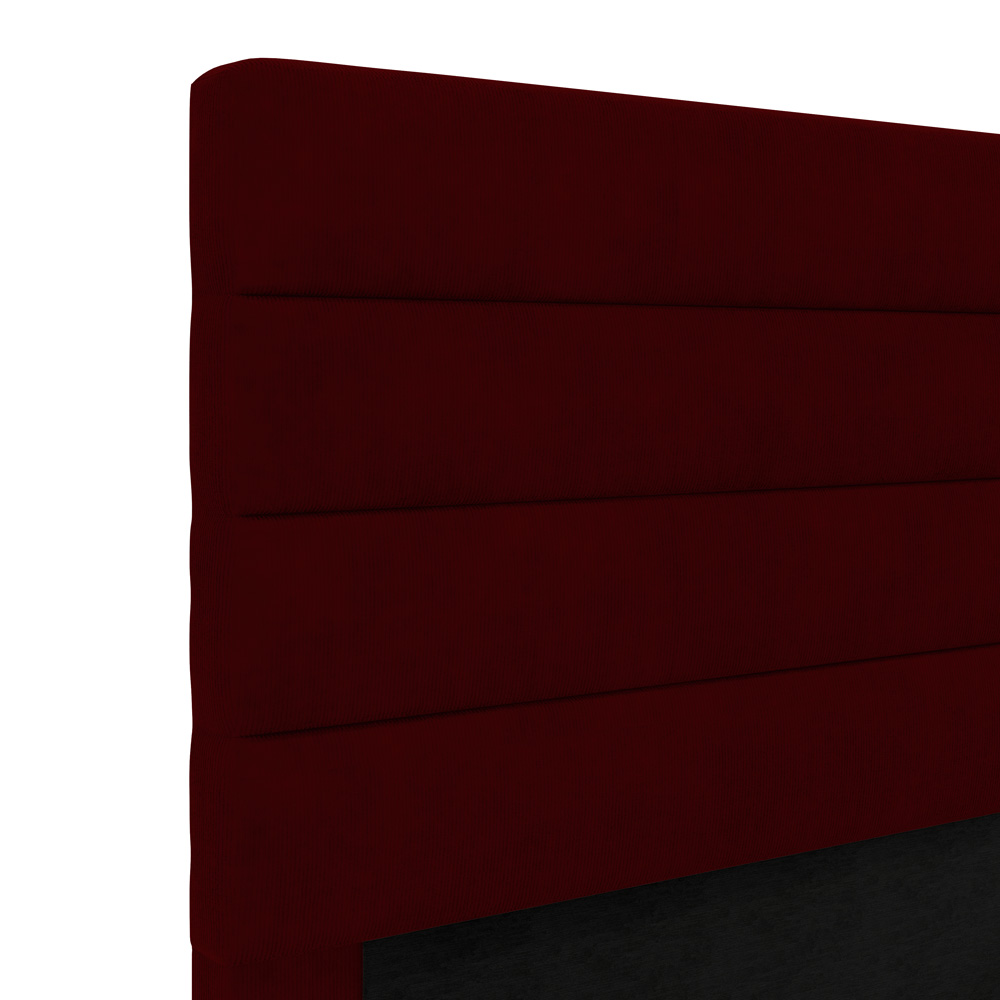 Cabeceira Atlas 195 para Cama King Z-002 Sued Bordô Aradecor