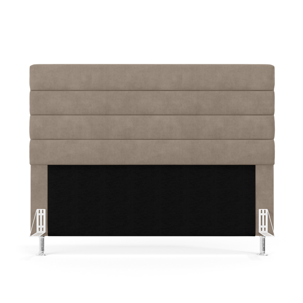 Cabeceira Atlas 195 para Cama King Z-003 Sued Bege Aradecor
