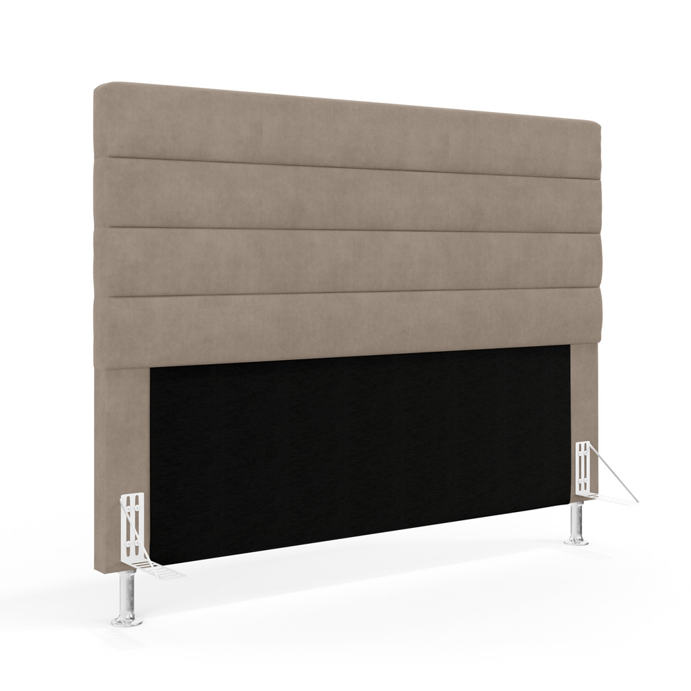 Cabeceira Atlas 195 para Cama King Z-003 Sued Bege Aradecor