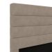 Cabeceira Atlas 195 para Cama King Z-003 Sued Bege Aradecor
