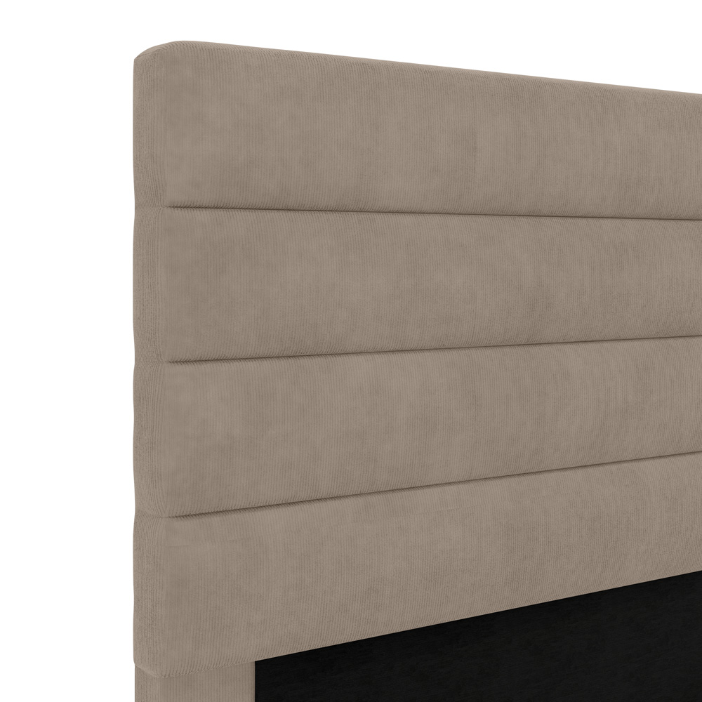Cabeceira Atlas 195 para Cama King Z-003 Sued Bege Aradecor