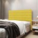 Cabeceira Atlas 195 para Cama King Z-004 Sued Amarelo Aradecor