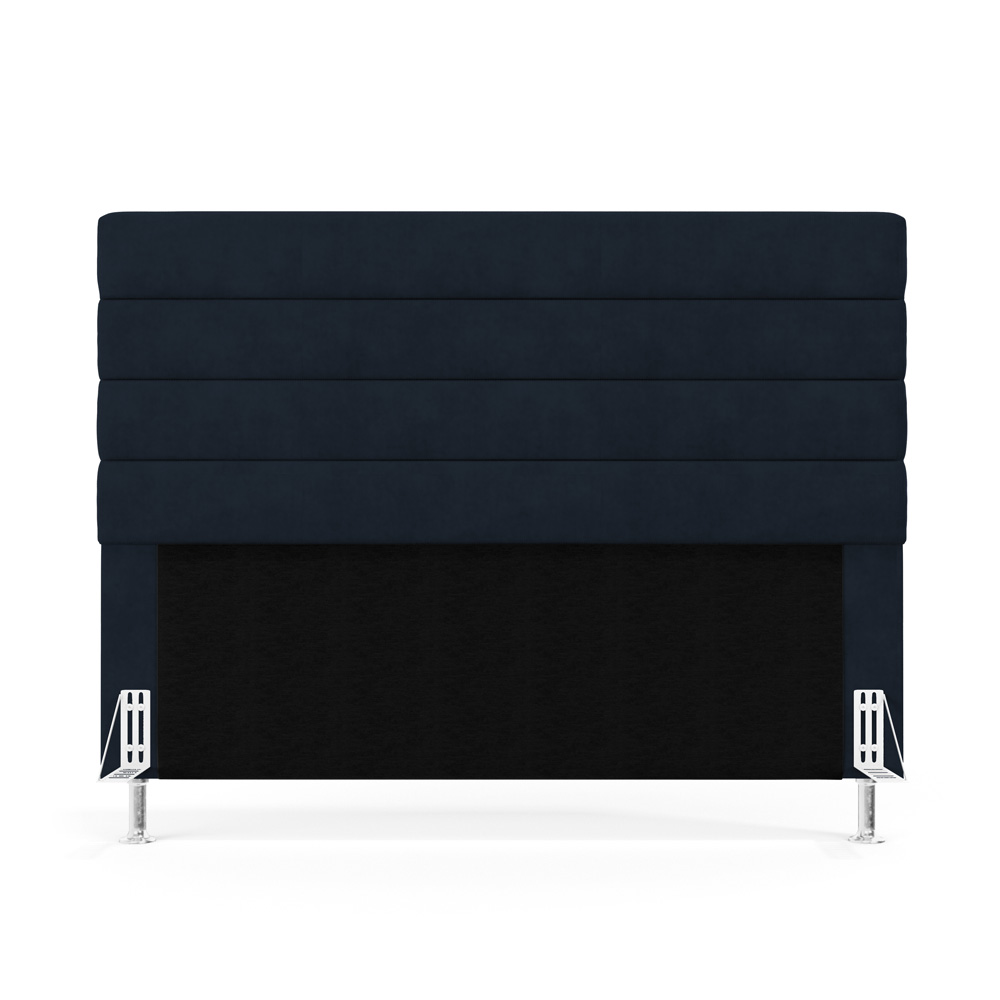 Cabeceira Atlas 195 para Cama King Z-007 Sued Azul Marinho Aradecor