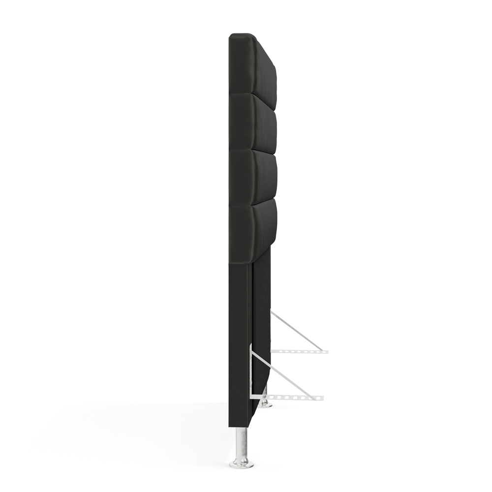 Cabeceira Atlas 90 para Cama de Solteiro N-022 Veludo Chumbo Aradecor