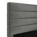 Cabeceira Atlas 90 para Cama de Solteiro N-023 Veludo Cinza Claro Aradecor