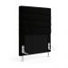 Cabeceira Atlas 90 para Cama de Solteiro N-024 Veludo Preto Aradecor