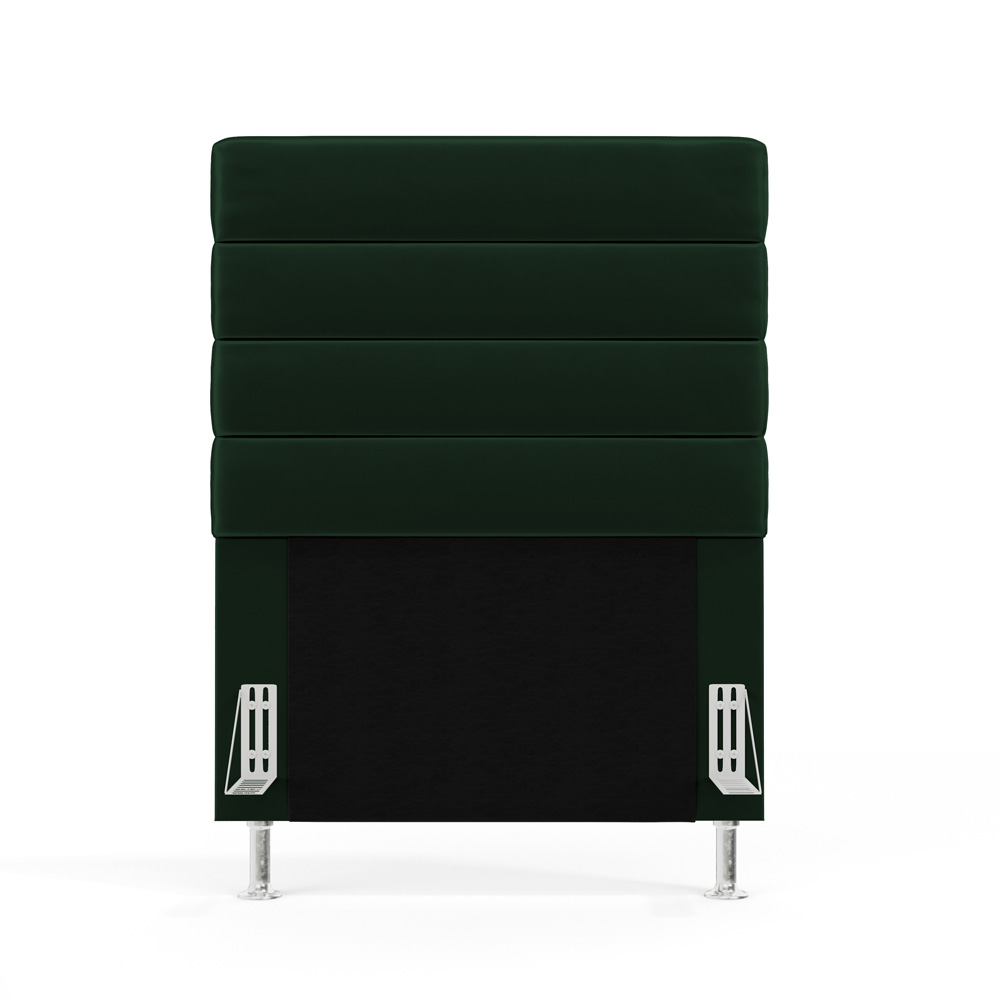 Cabeceira Atlas 90 para Cama de Solteiro N-026 Veludo Verde Aradecor