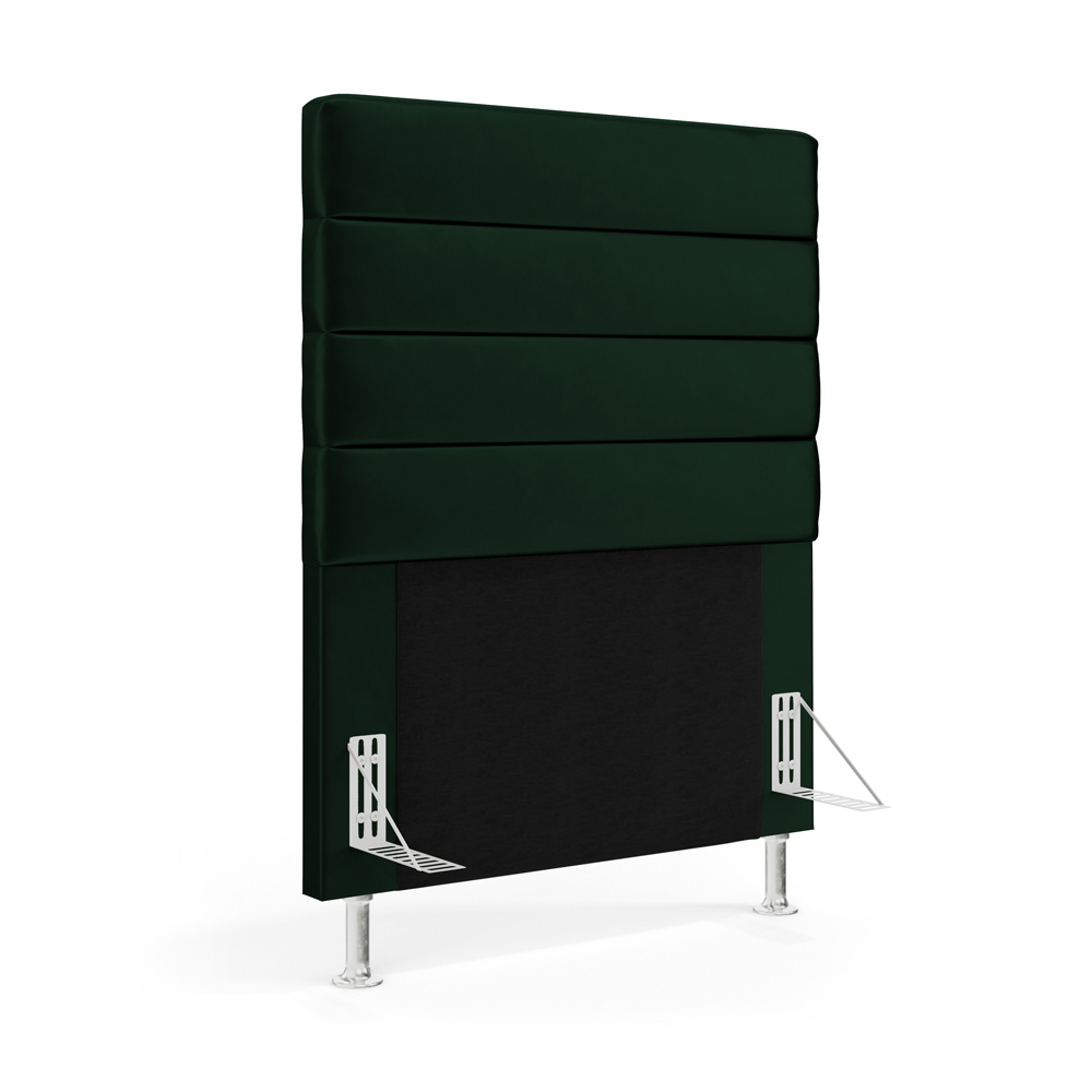 Cabeceira Atlas 90 para Cama de Solteiro N-026 Veludo Verde Aradecor