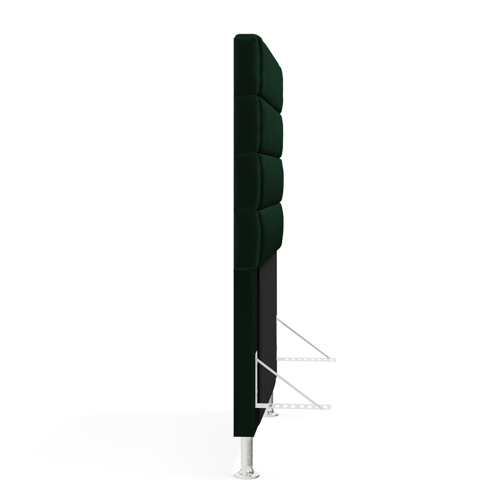 Cabeceira Atlas 90 para Cama de Solteiro N-026 Veludo Verde Aradecor