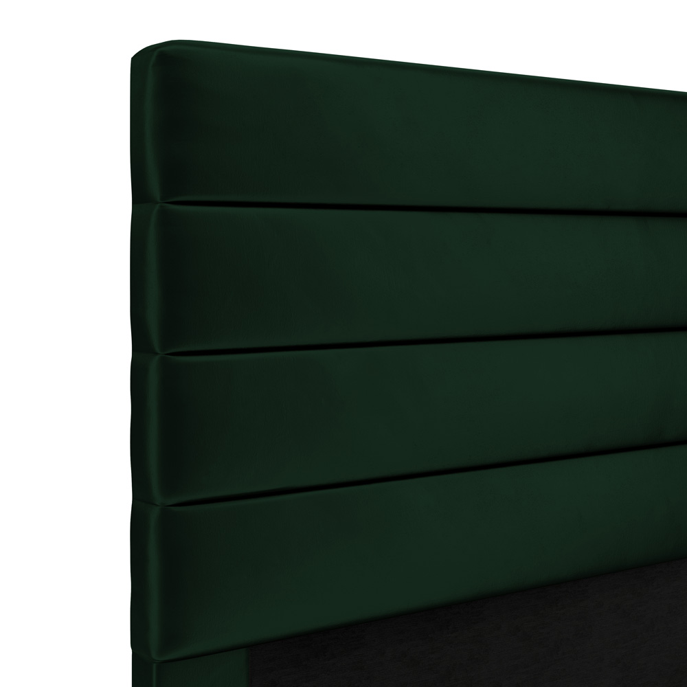 Cabeceira Atlas 90 para Cama de Solteiro N-026 Veludo Verde Aradecor