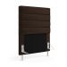 Cabeceira Atlas 90 para Cama de Solteiro N-027 Veludo Marrom Chocolate Aradecor
