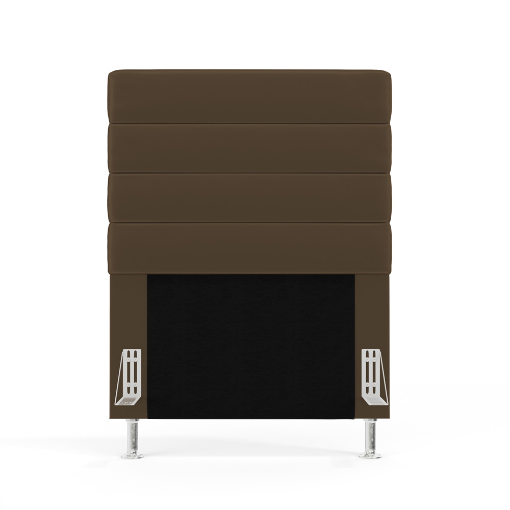 Cabeceira Atlas 90 para Cama de Solteiro N-029 Veludo Capuccino Aradecor