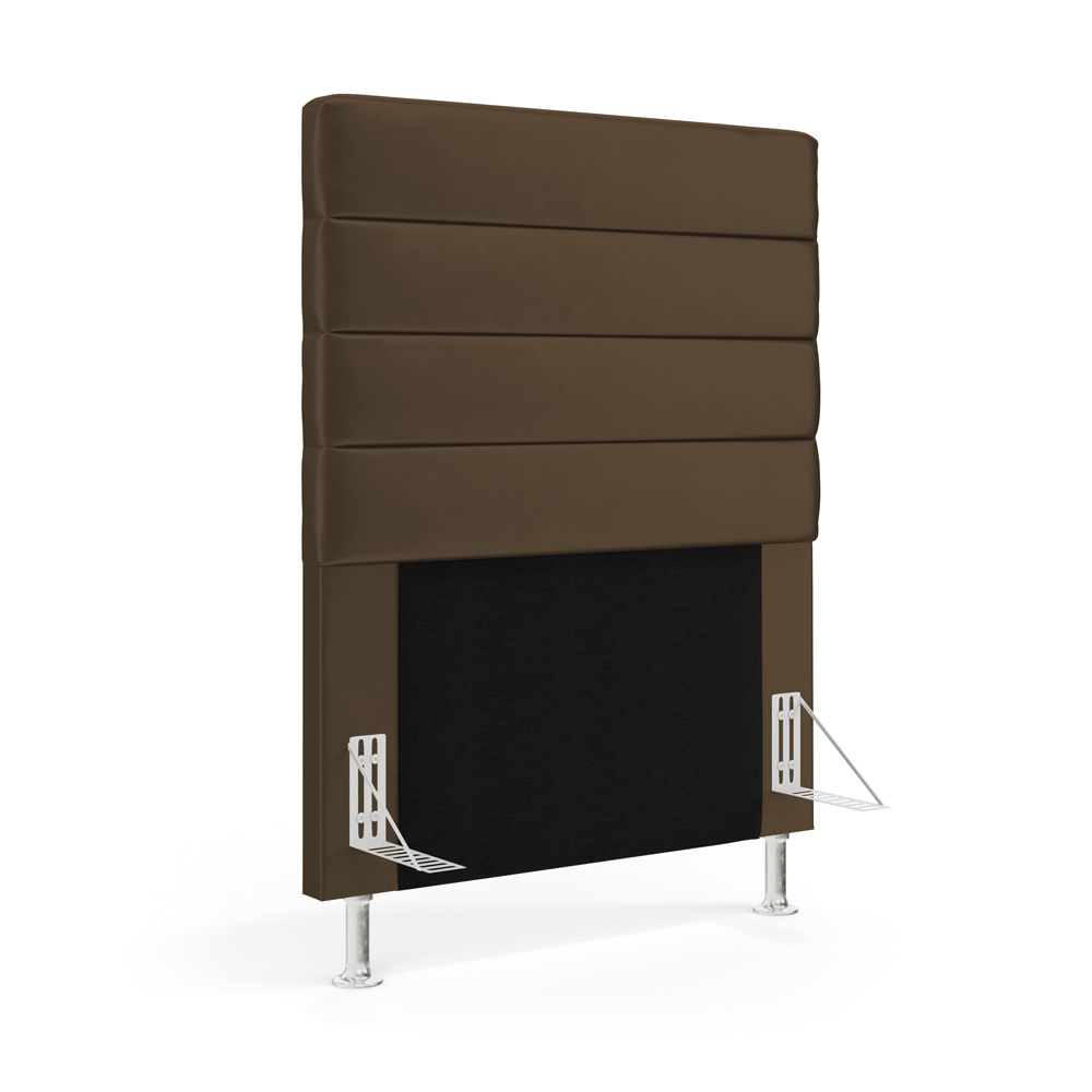 Cabeceira Atlas 90 para Cama de Solteiro N-029 Veludo Capuccino Aradecor